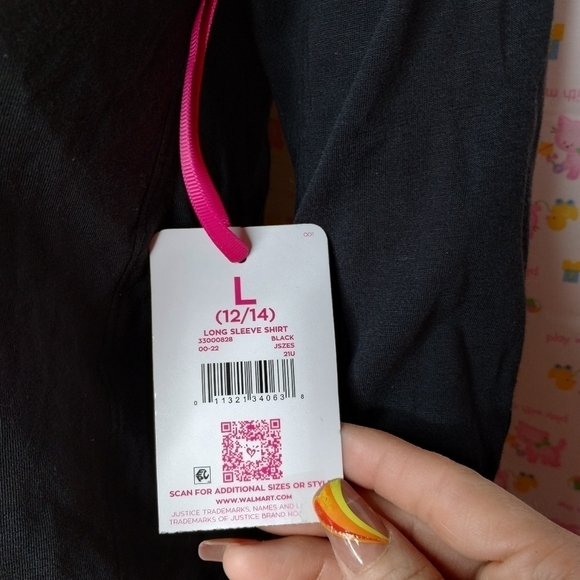 NWT justice girls gymnastics gymnast top size large 12/14 - Picture 3 of 5